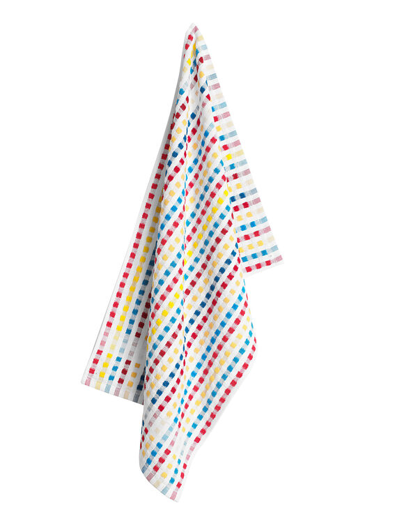 Handdoek in badstof met lichte fond - Sets (veelkleurig)