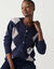 Vest met jacquardmotief van ruiten (marine / grijs)