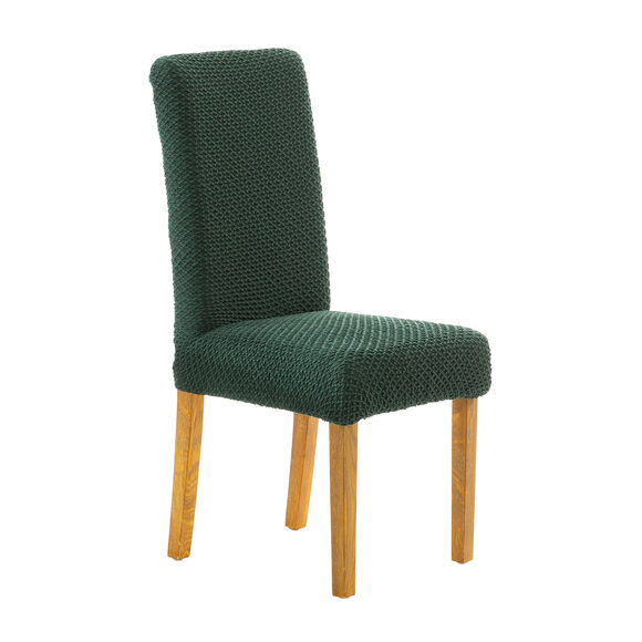 Housse textur&eacute;e bi-extensible sp&eacute;ciale chaise (vert)