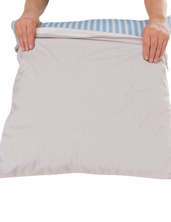 Ondoorlatende kussenbeschermer Tencel® (lichtgrijs)