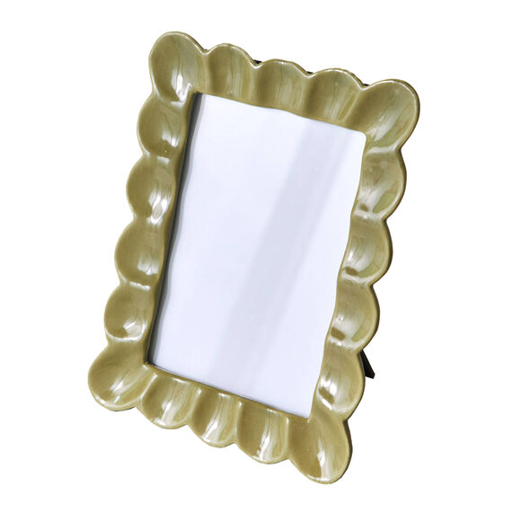 Cadre photo c&eacute;ramique rectangulaire vert  (vert)