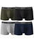 Shorty Basic Coton - set van 4 (zwart + grijs + groen) Shorty Basic Coton - set van 4 (zwart + grijs + groen)