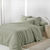 Linge de lit uni - coton lav&eacute; 57 fils/cm&sup2; (kaki clair)