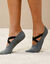 Chaussettes ballerines antidérapantes spéciales yoga - lot de 2 (gris anthracite chiné)