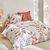 Linge de lit Danae imprim&eacute; - coton 57 fils/cm&sup2; (terracotta)