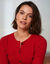 Trui-jurk met knoopsluiting, lange mouwen (donkerrood)