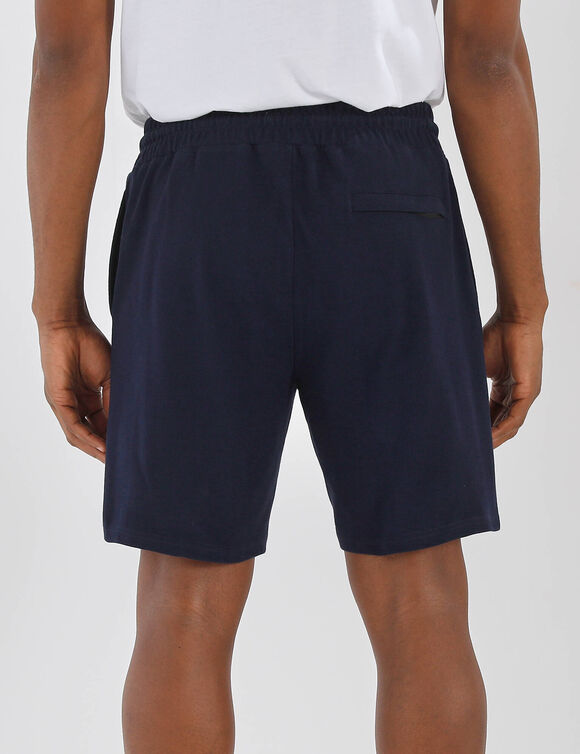 Bermuda van katoenpiqu&eacute; (marine)