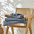 Effen badstof 540g/m2, luxe comfort, 'Timeless' collectie (CARBONGRIJS)