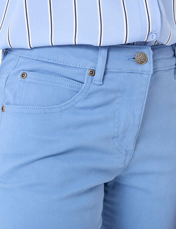 Pantalon sculptant, 5 poches (bleu grisé)
