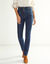 Rechte jeans met hoge taille - kleine lengte (raw)