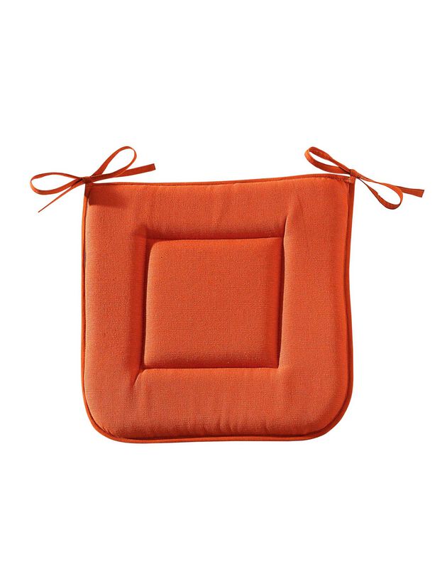 Galette de chaise carrée (terracotta)