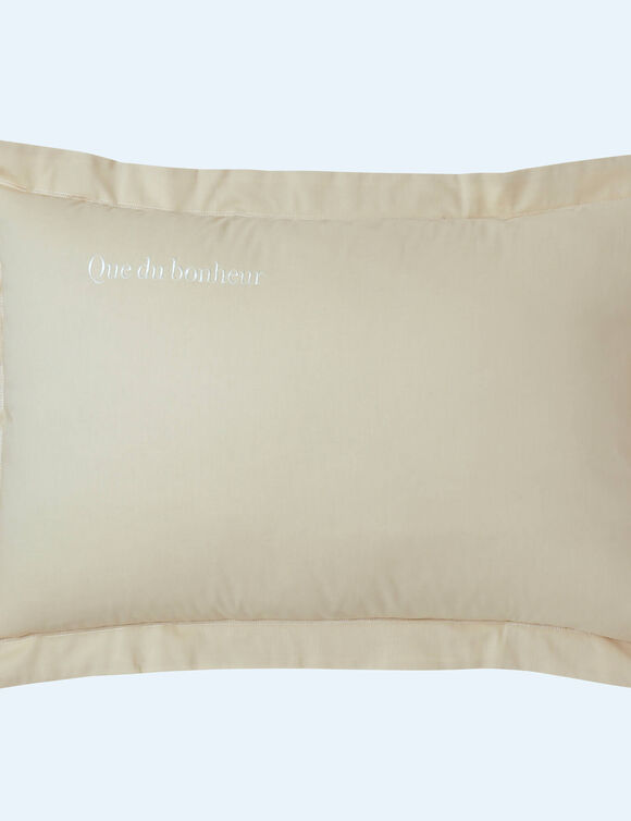 Taie d'oreiller coton, personnalisable  (sable)