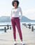 Pantalon jogpant ceinture &eacute;lastiqu&eacute;e molleton  (violine)
