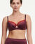 Soutien-gorge emboîtant en maille et dentelle « Tatoo love » - avec armatures (pruim)