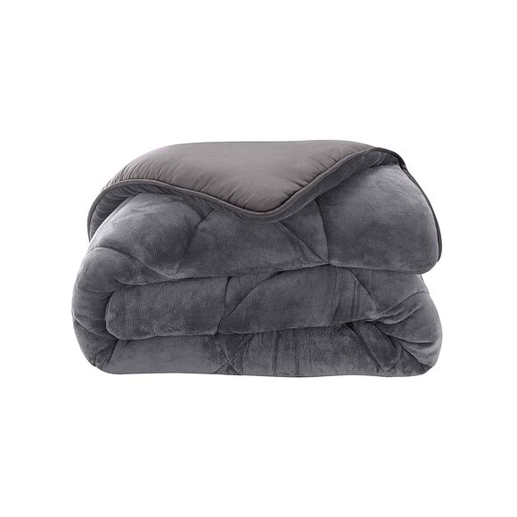 Couette synthétique double face 350 g/m² (gris)