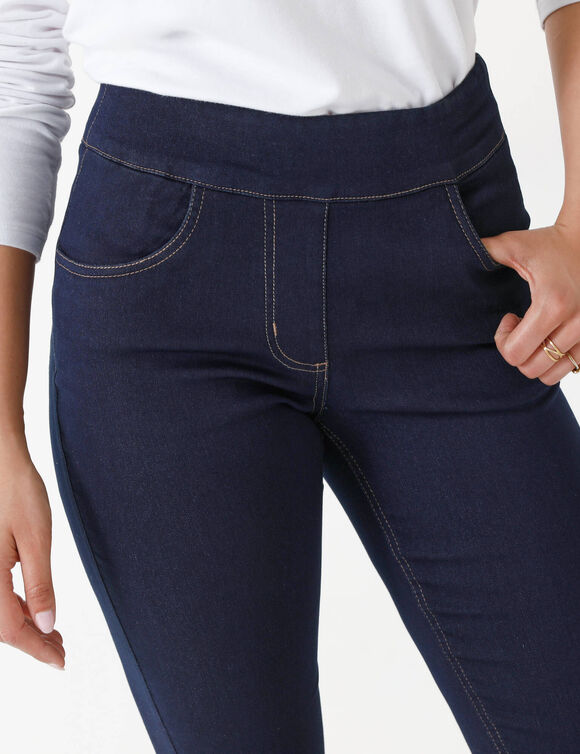 Ultracomfortabele bootcut jeans, kleine lengte (dark blue)