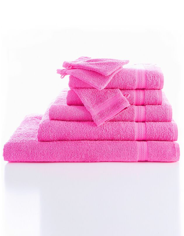Effen badstof 420 g/m2 met zacht comfort (fuchsia)