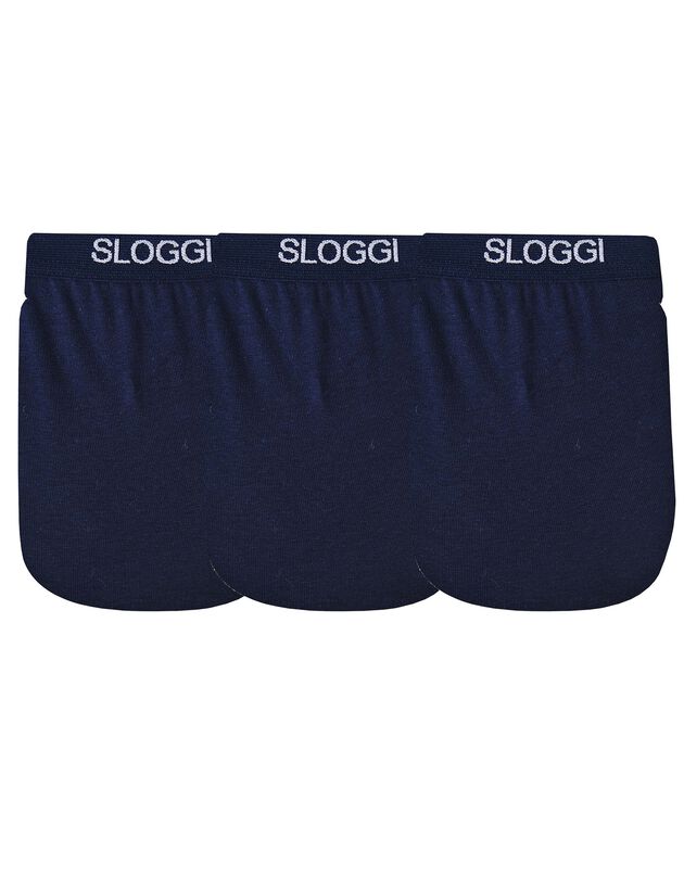 Slip ouvert maxi - lot de 3 (marine)