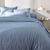 Linge de lit satin uni (grijsblauw)