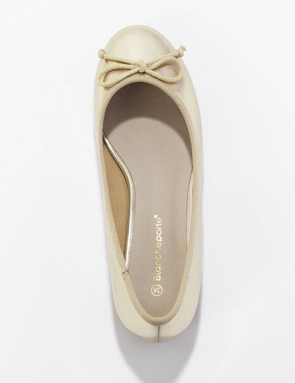 Platte ballerina's (goudkleurig)