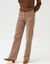 Wijde broek met hoge taille, gemiddelde lengte (beige)