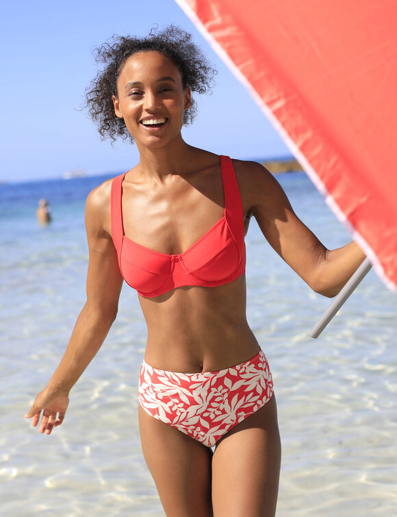 Haut de maillot de bain avec armatures Solaro - forme balconnet (grenadine)
