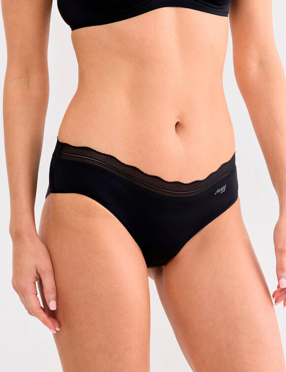 Go Blush hipster-slipje - set van 2 (zwart)