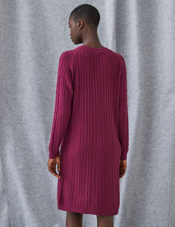 Robe pull torsad&eacute;e  (prune)