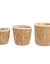 Panier cache-pots gigogne - lot de 3 (paille)