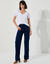 Ruime rechte jeans, hoge taille, grote lengte (stone)