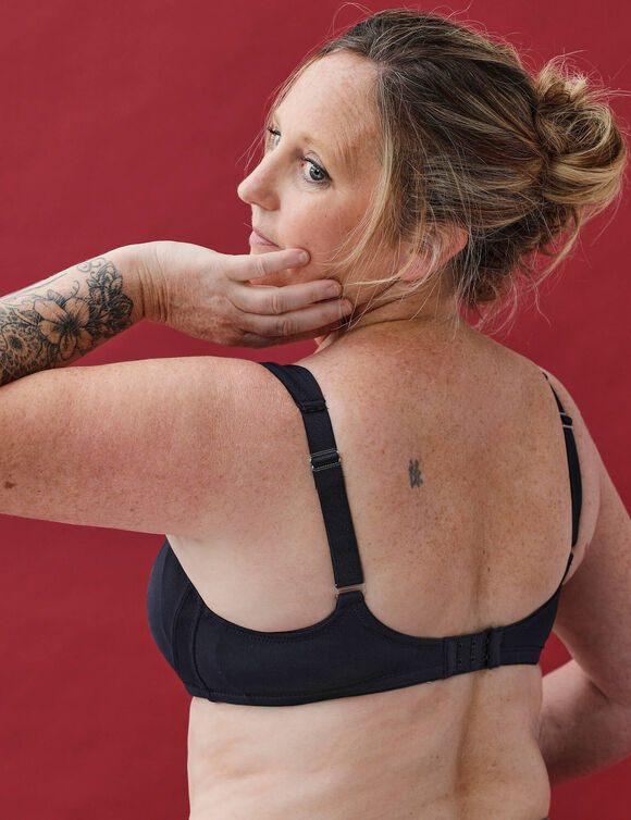 Soutien-gorge post-op&eacute;ratoire en microfibre "Caminata" - sans armatures (marine)