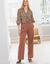 Ruime, soepele broek (karamel)