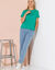 T-shirt manches courtes uni (vert menthe)