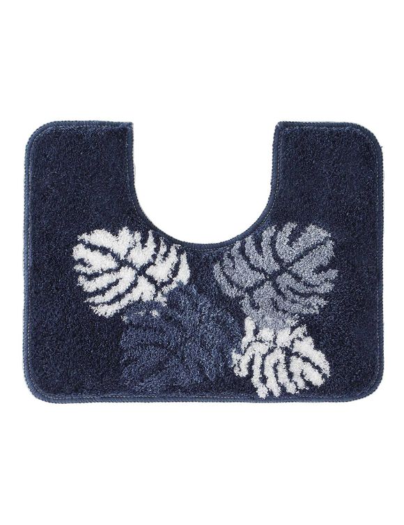 Tapis de bain motif jungle (bleu)