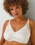 Soutien-gorge grand maintien maille brod&eacute;e - sans armatures (ivoire)
