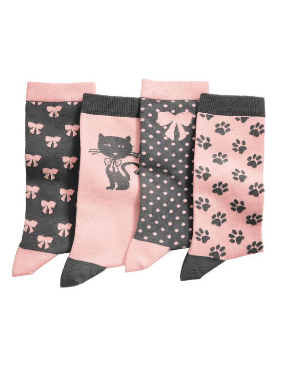 Chaussettes fantaisie - lot de 4 paires (assortis)