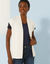 Mouwloos vest, fantasietricot (ecru)