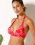 Soutien-gorge de bain forme triangle imprim&eacute; Viana - sans armatures (rood / roze)