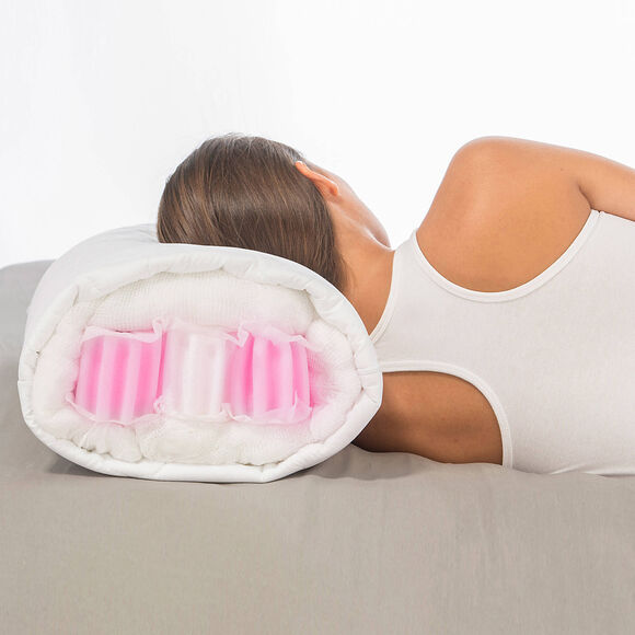 Oreiller sp&eacute;cial cervicales confort ferme (blanc)