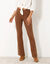 Legging bootcut, molleton chaud (taupe)
