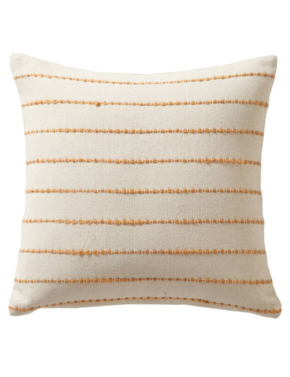 Coussin tissage artisanal (naturel / miel)