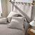 Effen bedsprei in boutisstijl Cassandre (beige)