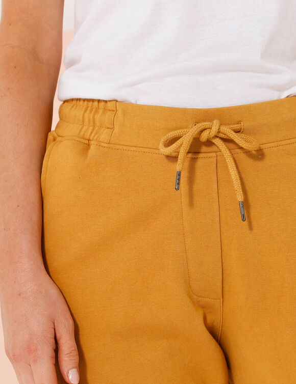 Pantalon jogpant ceinture élastiquée molleton  (miel)
