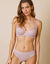 Paia microvezel en tule plumetis effect midi slip - set van 2 (grijsroze)