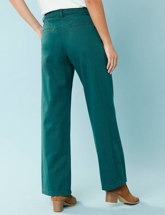 Pantalon coupe large, Spécial Petites (vert sapin)