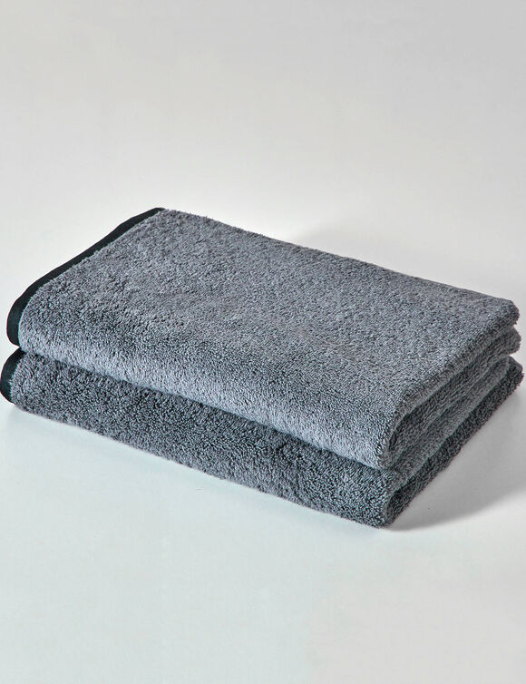 Eponge unie 540g/m2 confort luxe, collection "Intemporelle" (carbone)