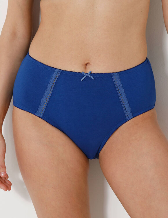 Culotte maxi en coton ajouré - Lot de 2 (émeraude + marine)