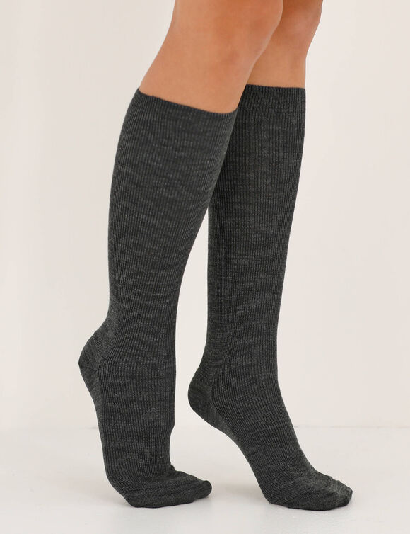 Mi-bas jambes sensibles - lot de 2 paires (gris)