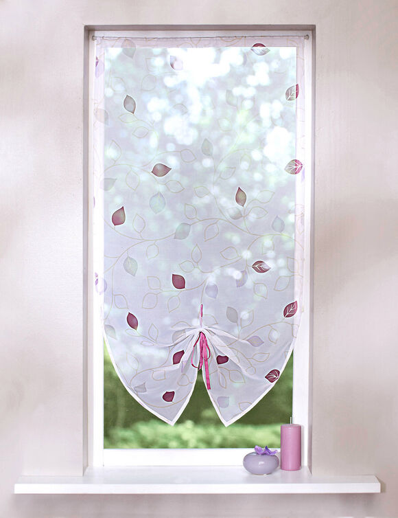 Glasgordijn Alicia (pruim)