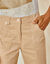 Rechte 7/8-broek met stretch (zandkleur)